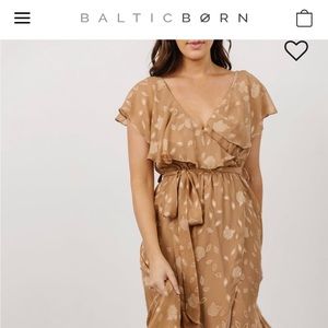 Baltic born “Marion Jacquard Ruffle Maxi Dress”